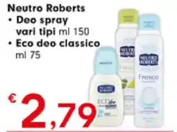 DeSpar Express Neutro Roberts Deo spray offerta