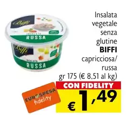 Eurospesa Insalata vegetale senza glutine BIFFI capricciosa/ russa offerta