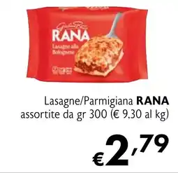 Eurospesa Lasagne/Parmigiana RANA offerta