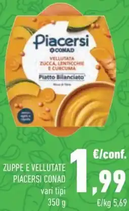 Conad Zuppe e vellutate piacersi conad vari tipi offerta
