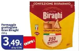 Sigma Formaggio grattugiato Gran Biraghi offerta