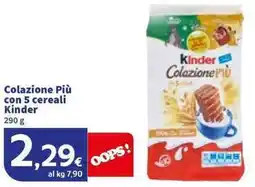 Sigma Colazione Più con 5 cereali Kinder offerta