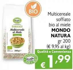 Eurospesa Multicereale soffiato bio al miele MONDO NATURA offerta