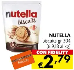 Eurospesa NUTELLA biscuits offerta