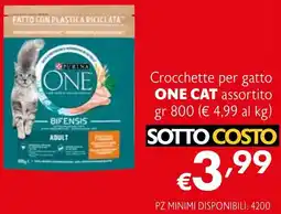 Eurospesa Crocchette per gatto ONE CAT offerta