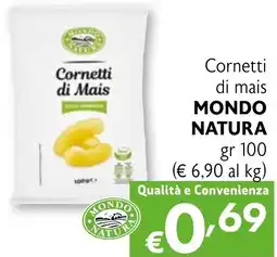 Eurospesa Cornetti di mais MONDO NATURA offerta