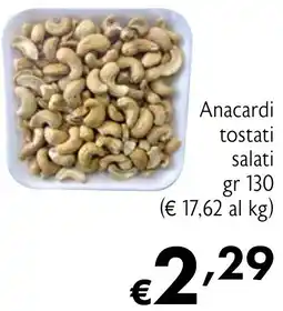 Eurospesa Anacardi tostati salati offerta