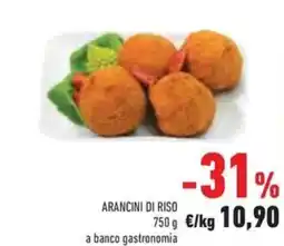 Conad Arancini di riso a banco gastronomia offerta