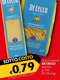 Eurospesa Pasta di semola DE CECCO offerta