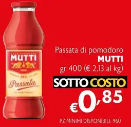 Eurospesa Passata di pomodoro MUTTI offerta