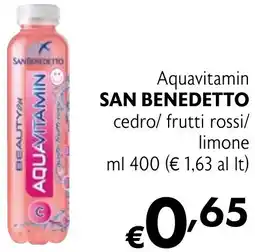 Eurospesa Aquavitamin SAN BENEDETTO cedro/frutti rossi/ limone offerta