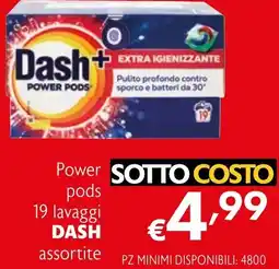 Eurospesa Power pods 19 lavaggi DASH offerta