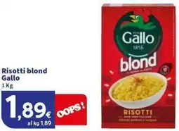 Sigma Risotti blond Gallo offerta