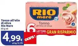 Sigma Tonno all'olio di oliva Rio Mare offerta