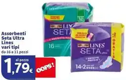 Sigma Assorbenti Seta Ultra Lines offerta