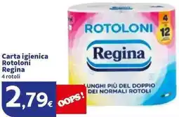 Sigma Carta igienica Rotoloni Regina offerta