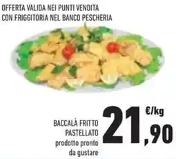 Conad Baccalà fritto pastellato prodotto pronto da gustare offerta