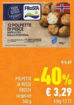 Conad Polpette di pesce FROSTA surgelate offerta
