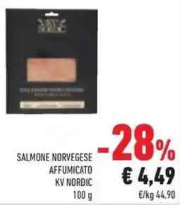 Conad Salmone norvegese affumicato KV NORDIC offerta