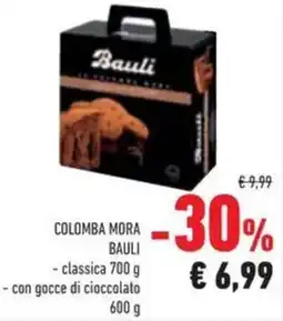 Conad Colomba mora BAULI classica con gocce di cioccolato offerta