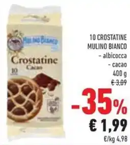 Conad 10 crostatine MULINO BIANCO albicocca cacao offerta