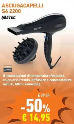 Conad Asciugacapelli s6 2200 IMETEC offerta