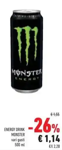 Conad Energy drink MONSTER offerta