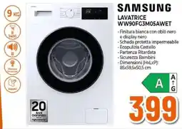 Expert SAMSUNG LAVATRICE WW90FG3M05AWET offerta