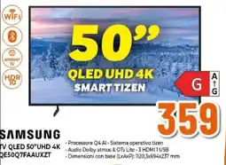 Expert SAMSUNG TV QLED 50"UHD 4K QE50Q7FAAUXZT offerta