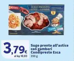 Sigma Sugo pronto all'astice con gamberi Condipresto Esca offerta