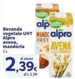 Sigma Bevanda vegetale UHT alpro avena, mandorla offerta