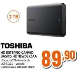 Expert TOSHIBA HD ESTERNO CANVIO BASICS HDTB520EK3AA offerta