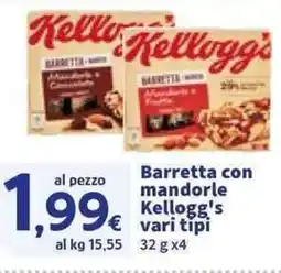 Sigma Barretta con mandorle Kellogg's offerta