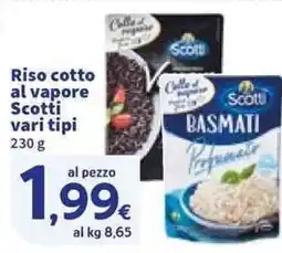 Sigma Riso cotto al vapore Scotti offerta