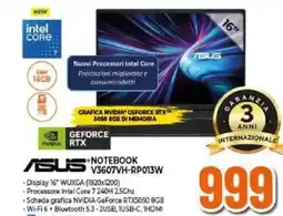 Expert ASUS NOTEBOOK V3607VH-RP013W offerta