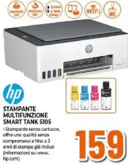 Expert hp STAMPANTE MULTIFUNZIONE SMART TANK 5105 offerta