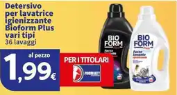 Sigma Detersivo per lavatrice igienizzante Bioform Plus offerta