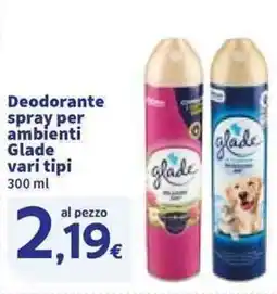 Sigma Deodorante spray per ambienti Glade offerta