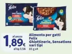 Sigma Alimento per gatti Felix Ghiottinerie, Sensations offerta