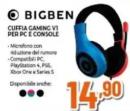 Expert Bigben cuffia gaming vi per pc e console offerta