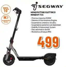 Expert Segway monopattino elettrico ninebot F3 E offerta