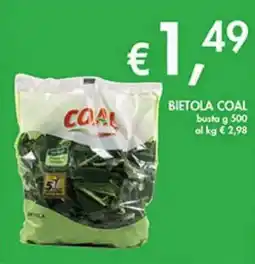 Coal Bietola coal busta offerta