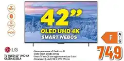 Expert LG TV OLED 42" UHD 4K OLED42C55LA offerta