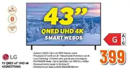 Expert LG TV QNED 43" UHD 4K 43QNED70A6A offerta