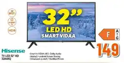 Expert Hisense TV LED 32" HD 32A49Q offerta