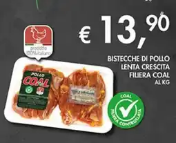 Coal Bistecche di pollo lenta crescita filiera COAL offerta