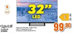 Expert Q.Bell TV LED 32" QT32B8A offerta