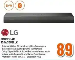 Expert LG SOUNDBAR S20ACEUSLLK offerta