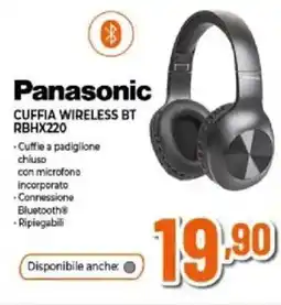 Expert Panasonic CUFFIA WIRELESS BT RBHX220 offerta