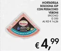 Coal Mortadella bologna igp con pistacchio VERONI offerta